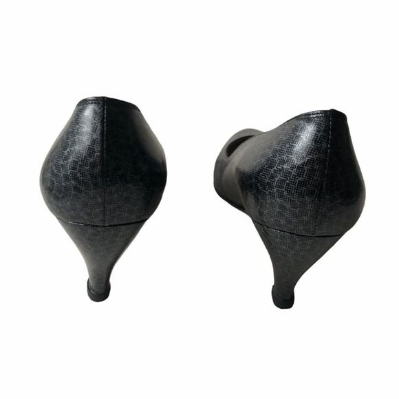 Salvatore Ferragamo Loredana Pump Black Gray 9 VTG - Picture 7 of 15